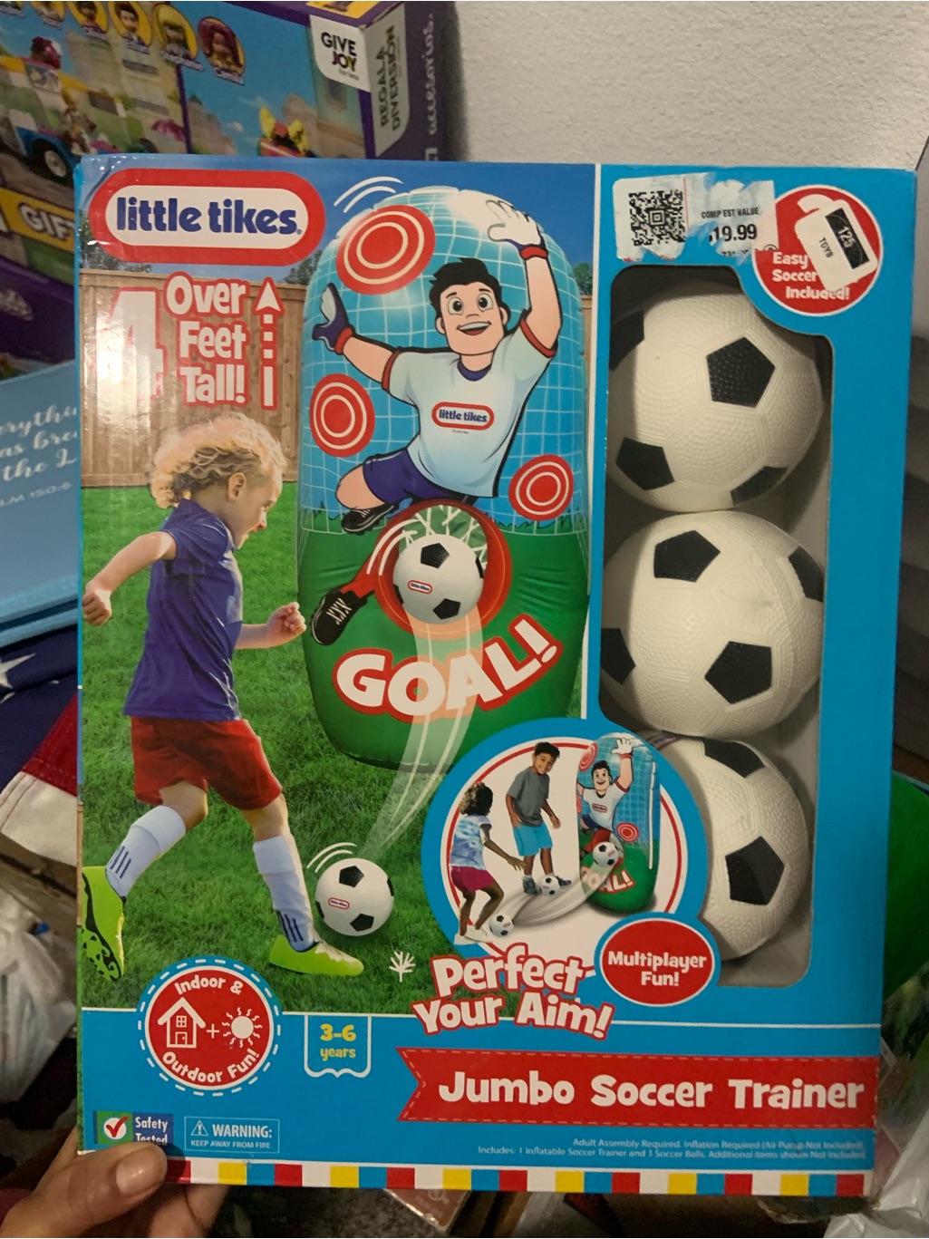 Little Tikes Jumbo Soccer Trainer  WhiteBlack